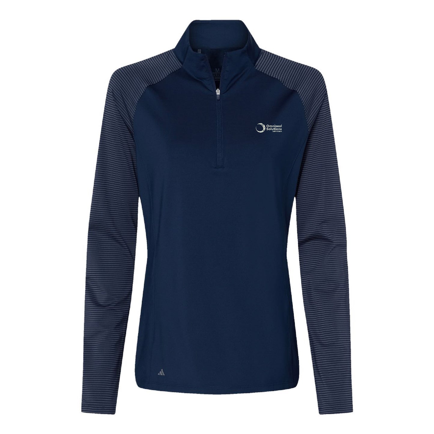 Adidas® Women's Stripe Block Quarter Zip Pullover