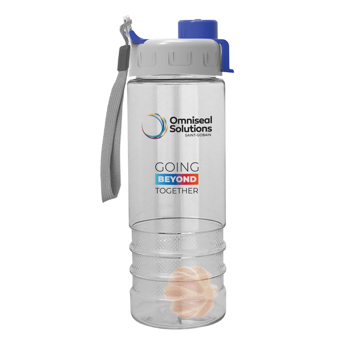 24 Oz. Transparent Salute Shaker Bottle w/Quick Snap Lid