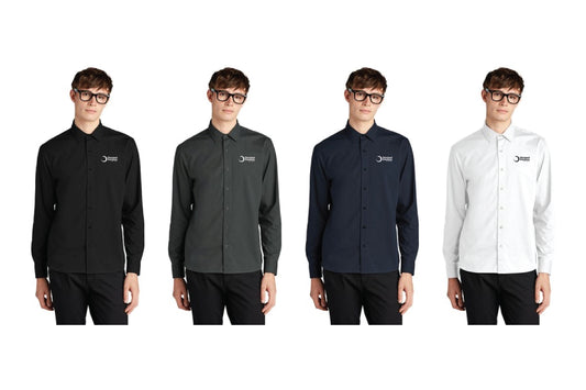 MERCER+METTLE™ Men's Long Sleeve Stretch Woven Shirt - ON DEMAND ONLY