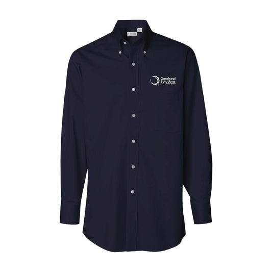 Men's Van Heusen Easy-Care Dress Twill Long Sleeve Shirt - Navy - discontinued item