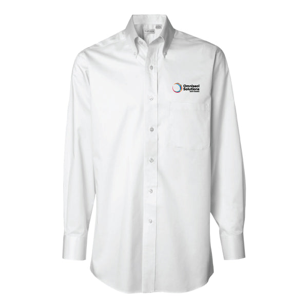 Men's Van Heusen Easy-Care Dress Twill Long Sleeve Shirt - White - discontinued item